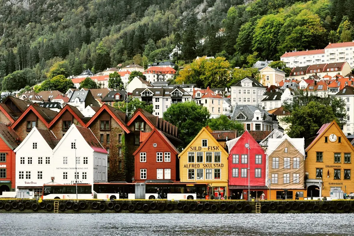 Bergen: the Bryggen wharf
