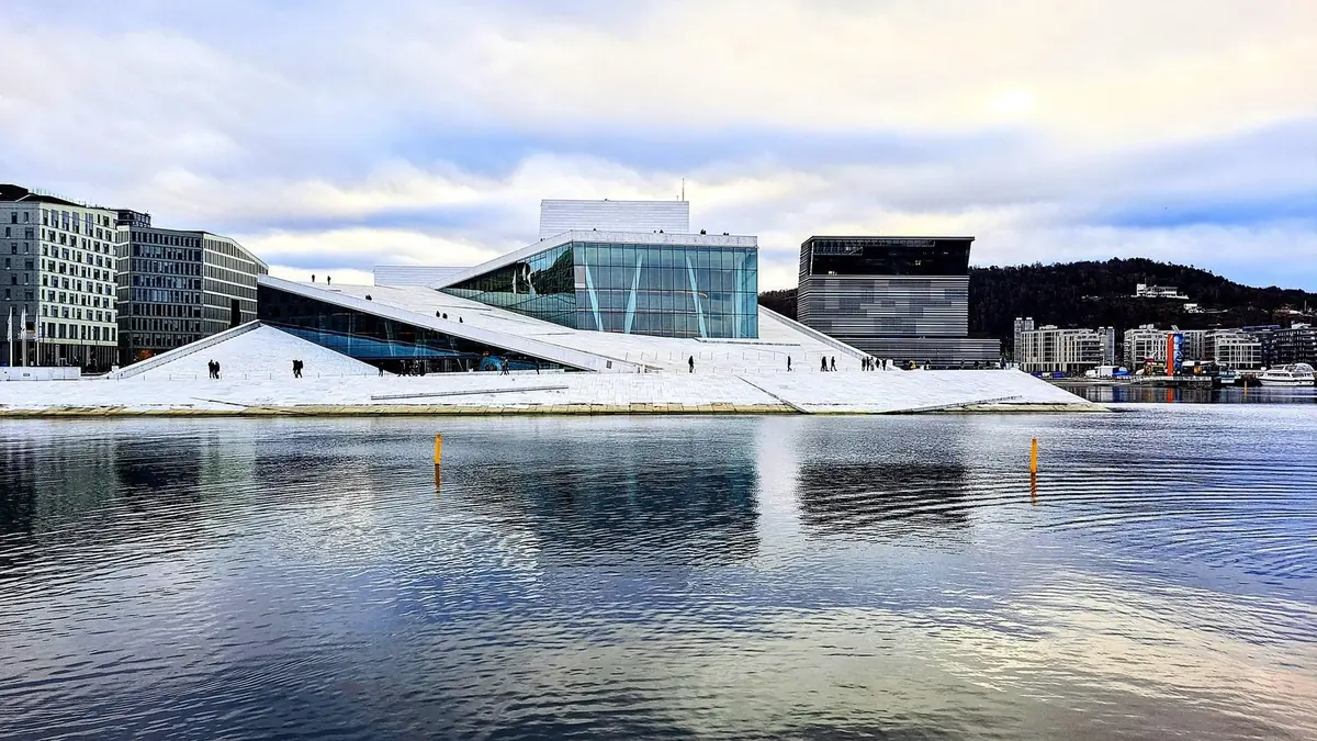 Oslo: the Opera House on the Bjørvika waterfront