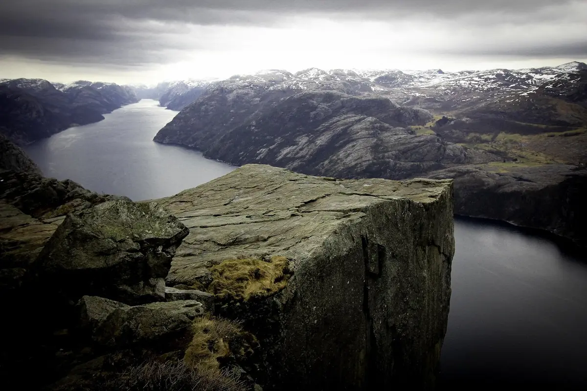 Preikestolen: the cliff above Lysefjord